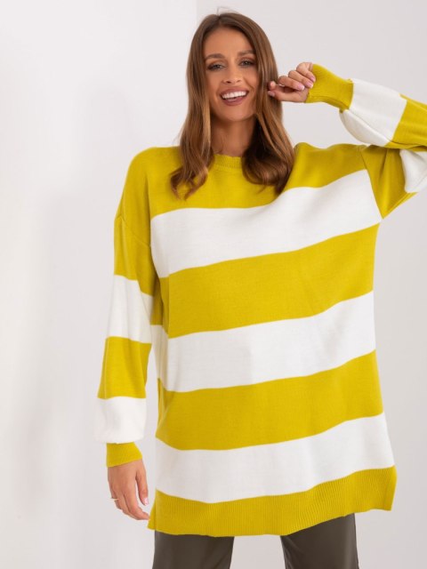 Sweter TO-SW-1311.09 oliwkowy Sweter TO-SW-1311.09 oliwkowy