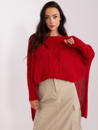 Sweter TW-SW-BI-559.45 ciemny czerwony