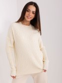 Sweter AT-SW-2338.14P jasny beżowy