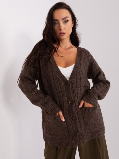 Sweter AT-SW-2358.31 brązowy Sweter AT-SW-2358.31 brązowy