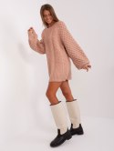 Sweter AT-SW-2367-2.64P ciemny różowy