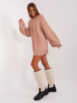 Sweter AT-SW-2367-2.64P ciemny różowy