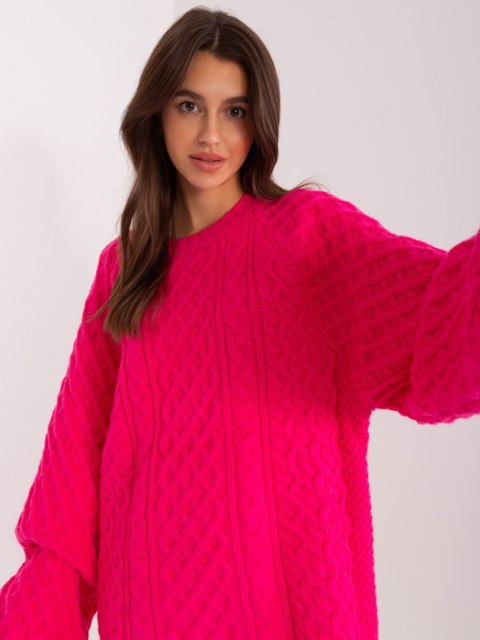 Sweter AT-SW-2367-2.64P fuksjowy Sweter AT-SW-2367-2.64P fuksjowy