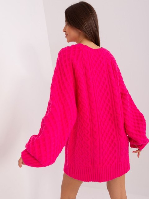 Sweter AT-SW-2367-2.64P fuksjowy Sweter AT-SW-2367-2.64P fuksjowy