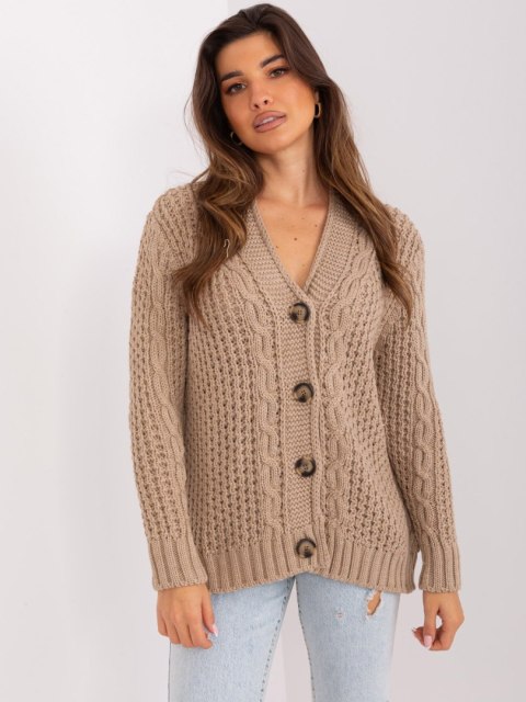 Sweter BA-SW-8001-1.16P ciemny bezowy Sweter BA-SW-8001-1.16P ciemny bezowy