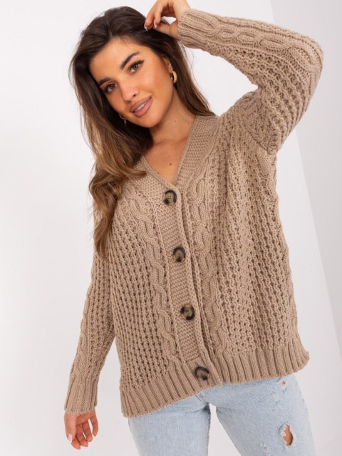 Sweter BA-SW-8001-1.16P ciemny bezowy Sweter BA-SW-8001-1.16P ciemny bezowy
