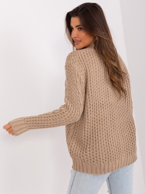 Sweter BA-SW-8001-1.16P ciemny bezowy Sweter BA-SW-8001-1.16P ciemny bezowy