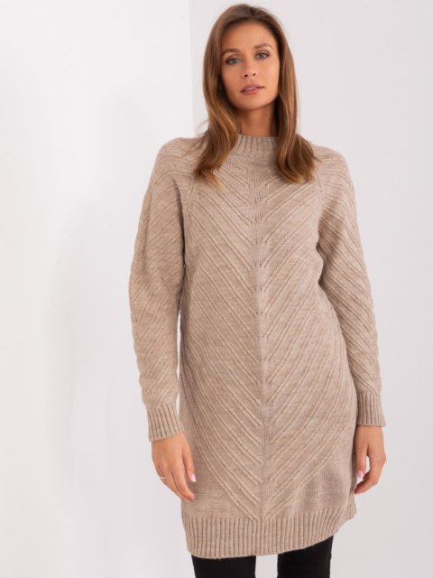 Sweter BA-SW-8013.14P ciemny bezowy Sweter BA-SW-8013.14P ciemny bezowy