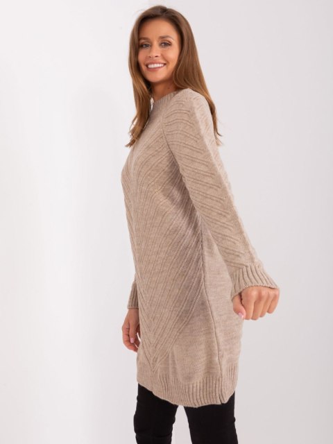 Sweter BA-SW-8013.14P ciemny bezowy Sweter BA-SW-8013.14P ciemny bezowy