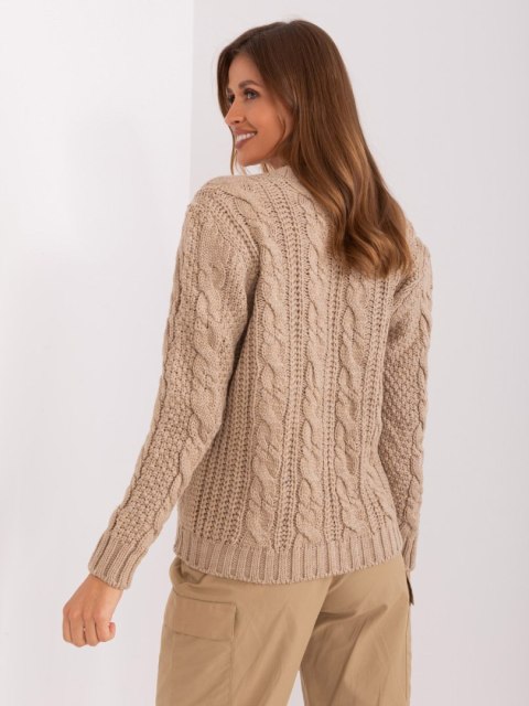 Sweter BA-SW-8016.74P ciemny bezowy Sweter BA-SW-8016.74P ciemny bezowy