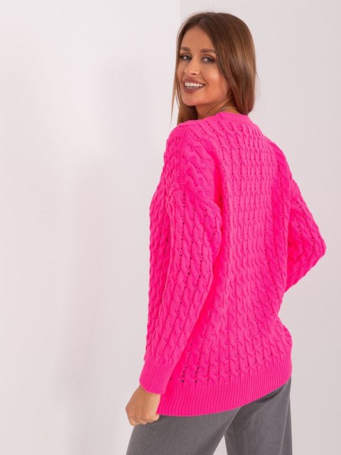 Sweter BA-SW-8036-1.80P fluo różowy Sweter BA-SW-8036-1.80P fluo różowy