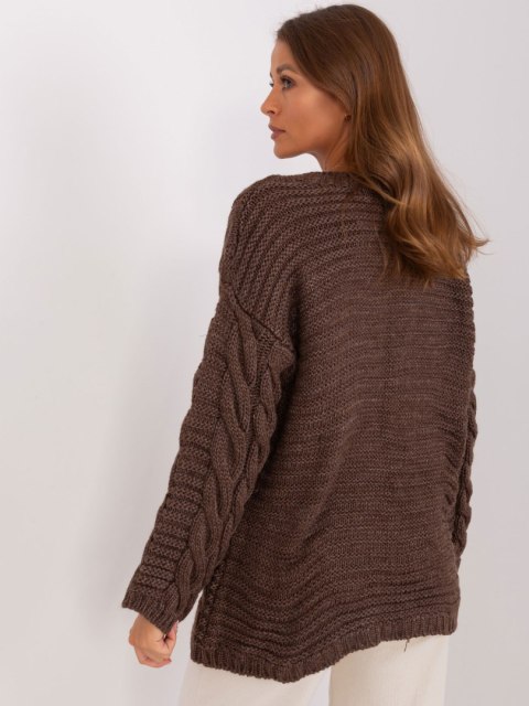 Sweter BA-SW-8047.92P ciemny brązowy Sweter BA-SW-8047.92P ciemny brązowy
