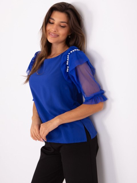 Bluzka LK-BZ-506682.26P kobaltowy 38 Bluzka LK-BZ-506682.26P kobaltowy 38