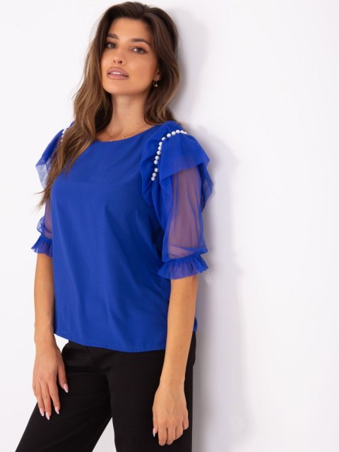 Bluzka LK-BZ-506682.26P kobaltowy 42 Bluzka LK-BZ-506682.26P kobaltowy 42