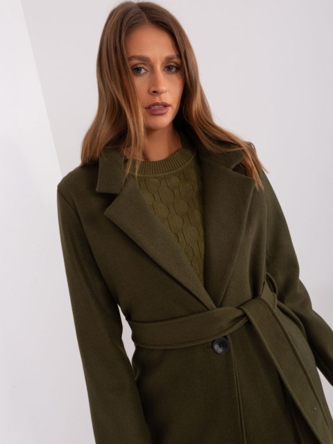 Płaszcz TW-PL-BI-5312-1.31 khaki L Płaszcz TW-PL-BI-5312-1.31 khaki L