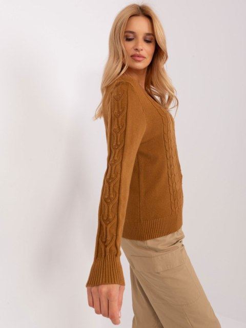 Sweter AT-SW-2329.98P jasny brązowy