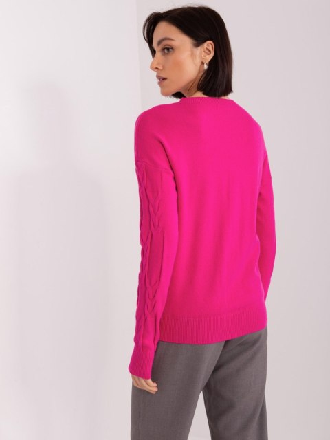 Sweter AT-SW-2340.10 fuksjowy Sweter AT-SW-2340.10 fuksjowy