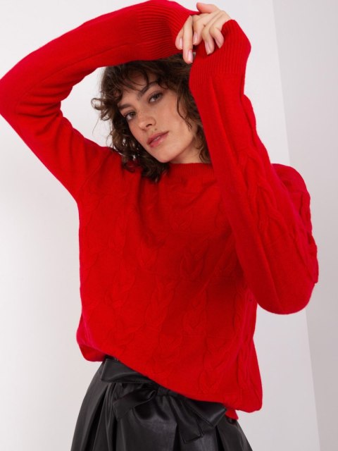 Sweter AT-SW-2340.22 czerwony Sweter AT-SW-2340.22 czerwony