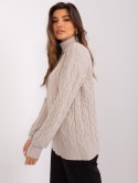 Sweter AT-SW-2348.07 beżowy