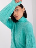 Sweter AT-SW-2348.88 mietowy
