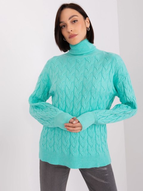 Sweter AT-SW-2348.88 mietowy Sweter AT-SW-2348.88 mietowy