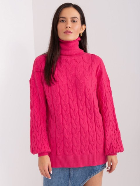 Sweter AT-SW-2348.93 fuksjowy Sweter AT-SW-2348.93 fuksjowy
