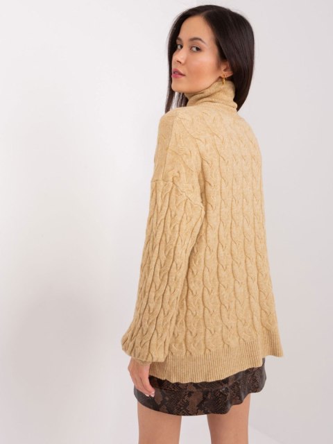 Sweter AT-SW-2348.95 camelowy Sweter AT-SW-2348.95 camelowy