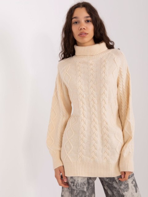 Sweter AT-SW-2355-2.12P ecru Sweter AT-SW-2355-2.12P ecru