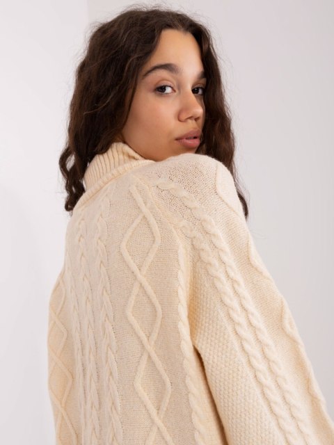 Sweter AT-SW-2355-2.12P ecru Sweter AT-SW-2355-2.12P ecru