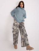 Sweter AT-SW-2355-2.12P szaro-niebieski