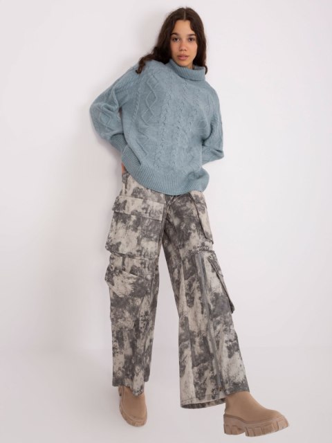Sweter AT-SW-2355-2.12P szaro-niebieski Sweter AT-SW-2355-2.12P szaro-niebieski