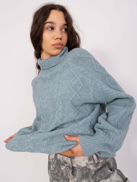 Sweter AT-SW-2355-2.12P szaro-niebieski Sweter AT-SW-2355-2.12P szaro-niebieski