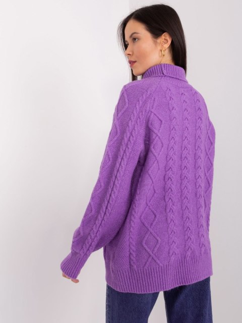 Sweter AT-SW-2355-2.19P fioletowy Sweter AT-SW-2355-2.19P fioletowy