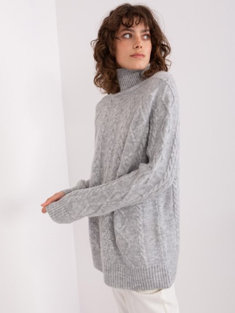 Sweter AT-SW-2355-2.19P szary Sweter AT-SW-2355-2.19P szary