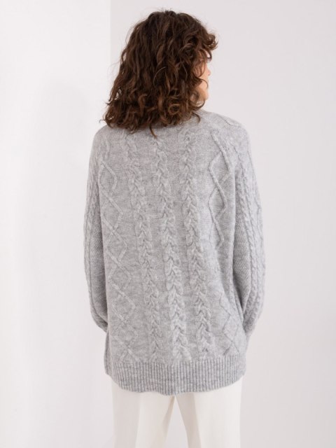 Sweter AT-SW-2355-2.19P szary Sweter AT-SW-2355-2.19P szary