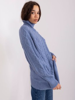 Sweter AT-SW-2355-2.30X ciemny niebieski