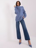 Sweter AT-SW-2355-2.30X ciemny niebieski