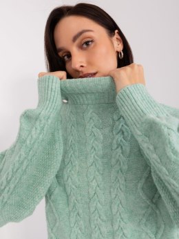 Sweter AT-SW-2355-2.30X mietowy