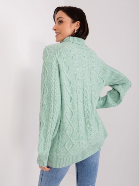 Sweter AT-SW-2355-2.30X mietowy Sweter AT-SW-2355-2.30X mietowy