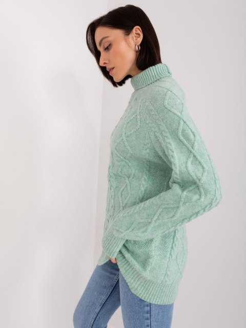 Sweter AT-SW-2355-2.30X mietowy Sweter AT-SW-2355-2.30X mietowy