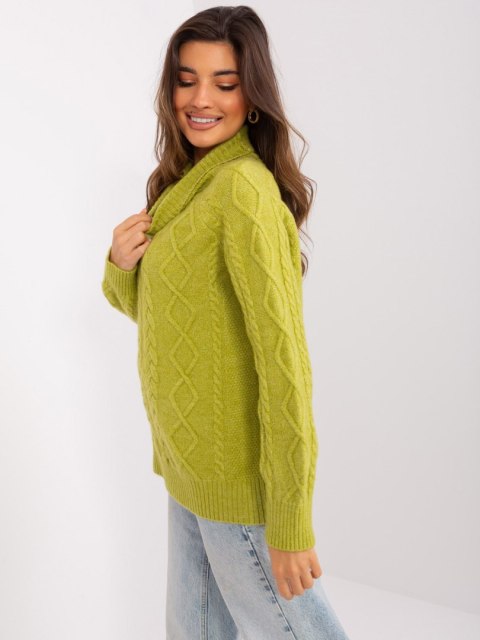 Sweter AT-SW-2355-2.30X oliwkowy Sweter AT-SW-2355-2.30X oliwkowy