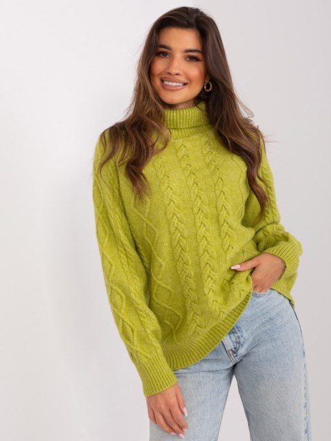 Sweter AT-SW-2355-2.30X oliwkowy Sweter AT-SW-2355-2.30X oliwkowy