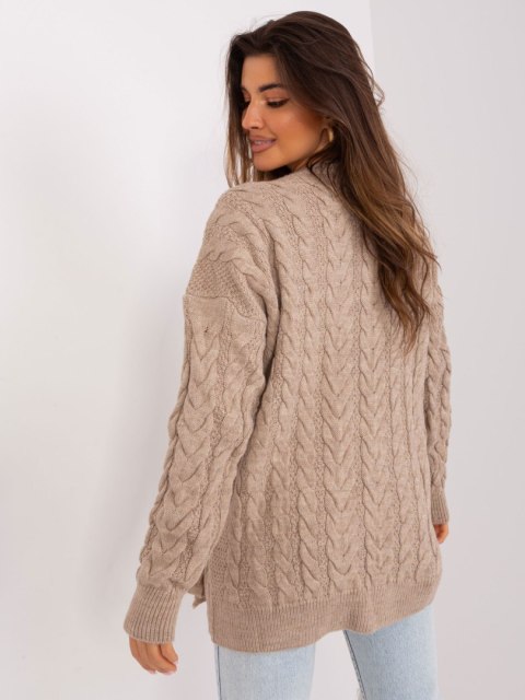 Sweter BA-SW-8027.46P ciemny bezowy Sweter BA-SW-8027.46P ciemny bezowy