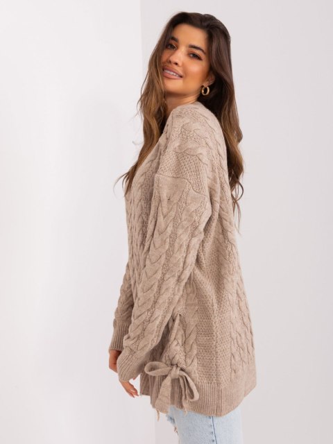 Sweter BA-SW-8027.46P ciemny bezowy Sweter BA-SW-8027.46P ciemny bezowy