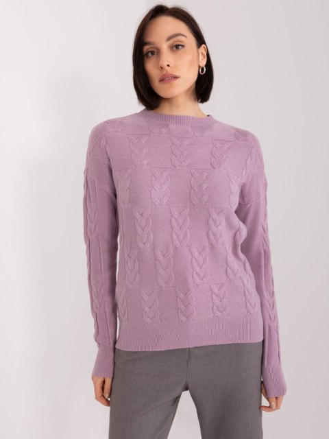 Sweter AT-SW-2340.43 fioletowy Sweter AT-SW-2340.43 fioletowy