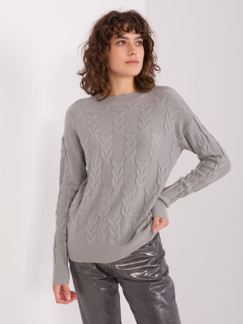 Sweter AT-SW-2340.80 szary Sweter AT-SW-2340.80 szary