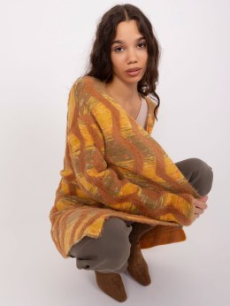 Sweter AT-SW-234701.34 ciemny żółty