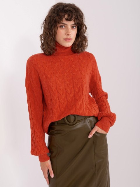 Sweter AT-SW-2348.88 ciemny pomarańczowy Sweter AT-SW-2348.88 ciemny pomarańczowy