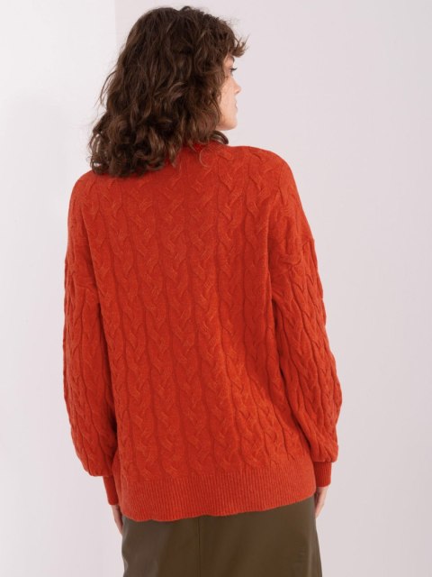 Sweter AT-SW-2348.88 ciemny pomarańczowy Sweter AT-SW-2348.88 ciemny pomarańczowy