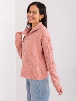 Sweter AT-SW-2349-2.96 ciemny różowy